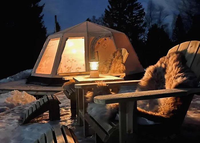 אוהל מפואר Torshaug Glamping טרונדהיים